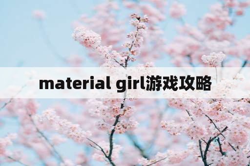 material girl游戏攻略